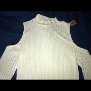 NWT Body Contour long sleeve shirt, shoulderless!!